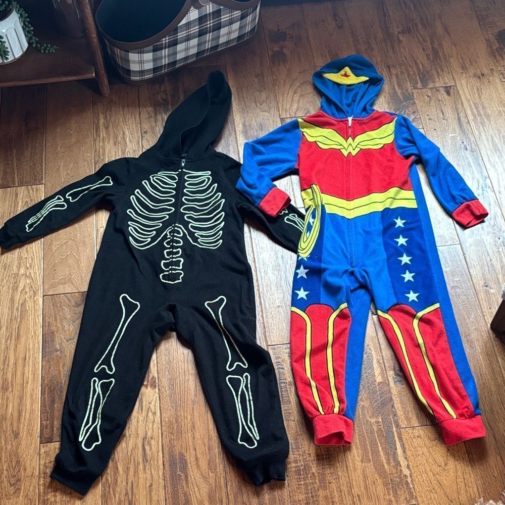 Skeleton and Superhero Kids Onesies